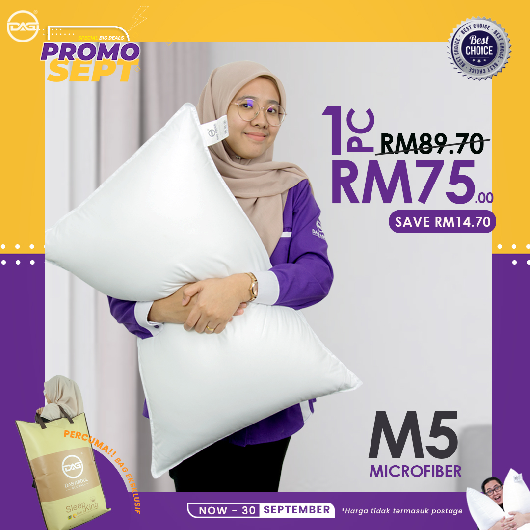 DAG kongsikan tip untuk jadikan bantal tidur kembali empuk.