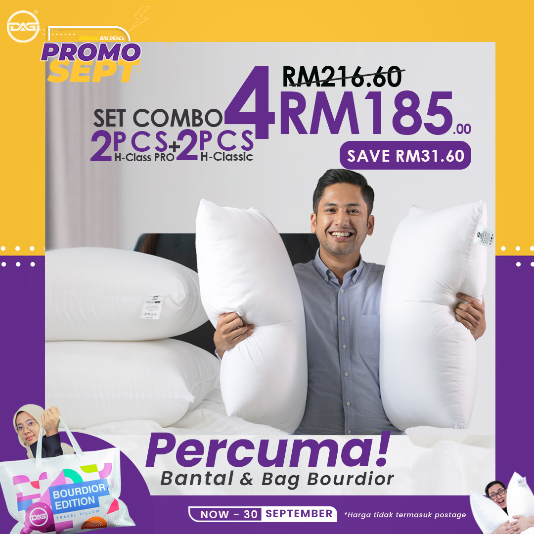 DAG kongsikan tip untuk jadikan bantal tidur kembali empuk.